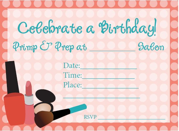 free printable birthday invitations for teens
