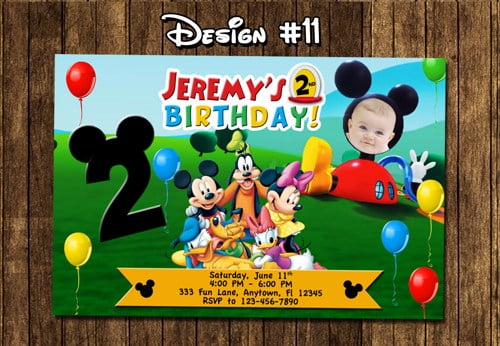 2nd Mickey Mouse Clubhouse Birthday Invitations