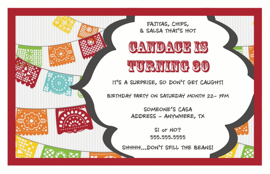 30th Surprise Birthday Party Invitations