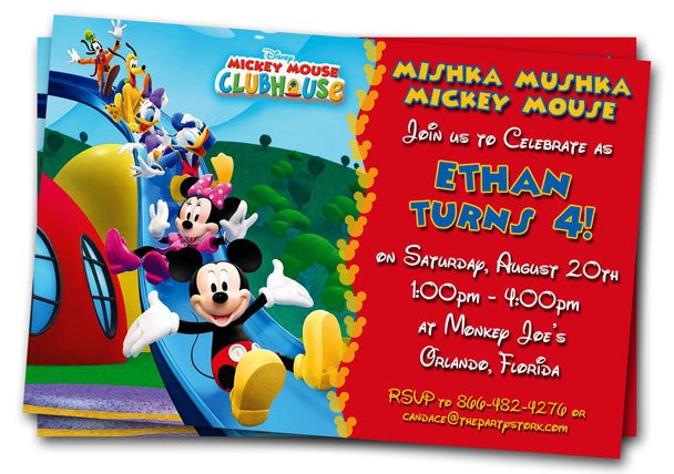 All Gang Mickey Mouse Clubhouse Birthday Invitations