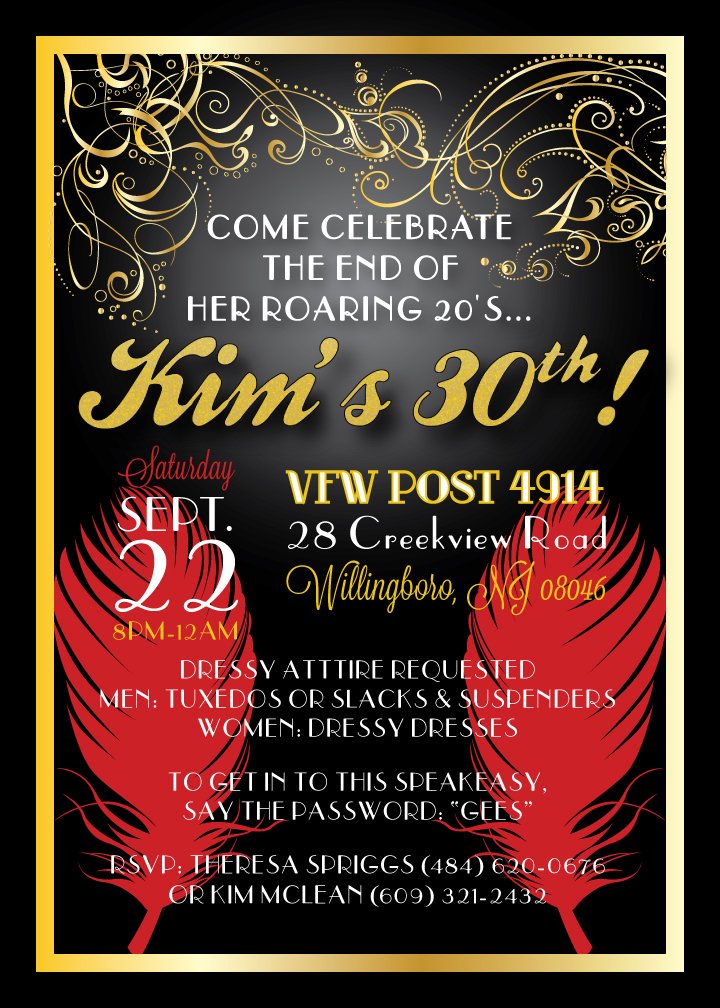 Golden 30th Birthday Invitations Ideas