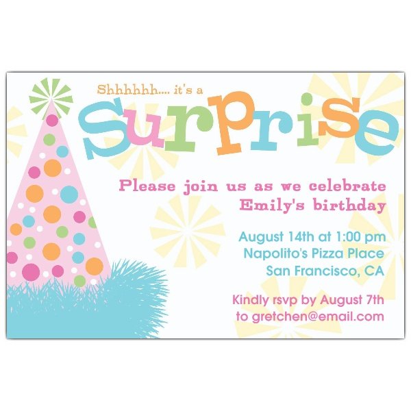 Kids Surprise Birthday Invitations Ideas