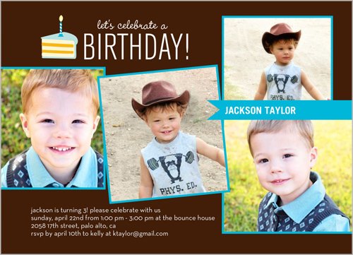 Cowboy Boy Birthday Invitations Ideas