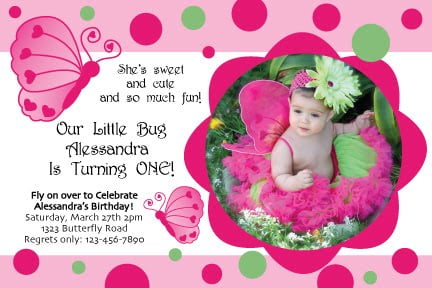 butterfly heart birthday invitations