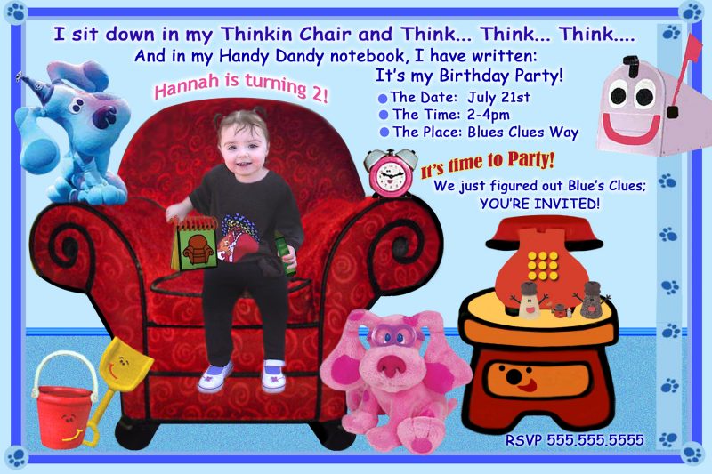 Blues Clues Birthday Invitation Template Free