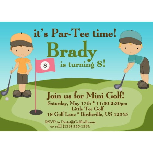 Golf Birthday Invitations | FREE Printable Birthday Invitation