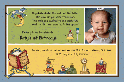 Nursery 2nd birthday invitation wording