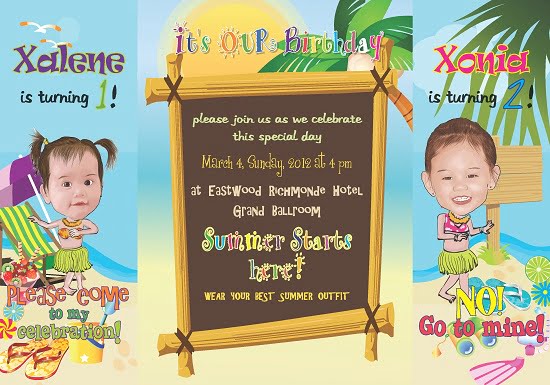 beach birthday invitations girls