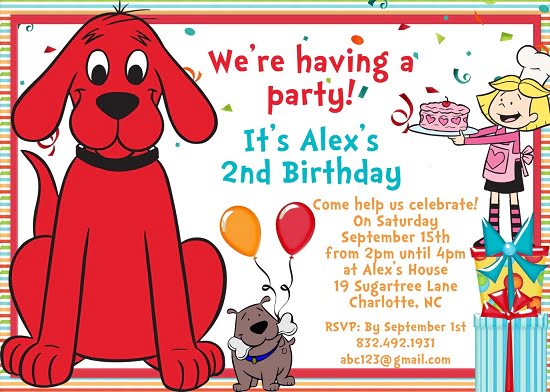 dog 1st birthday invitations