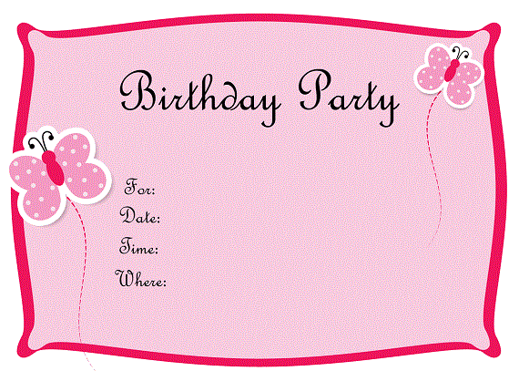free printable fancy pink birthday invitations for tweens