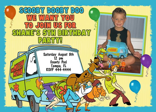 Scooby Doo Birthday Invitations Free Printable Birthday Invitation Templates Bagvania