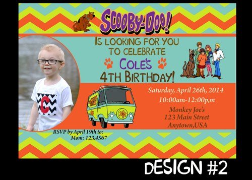 scooby doo birthday invitations wording