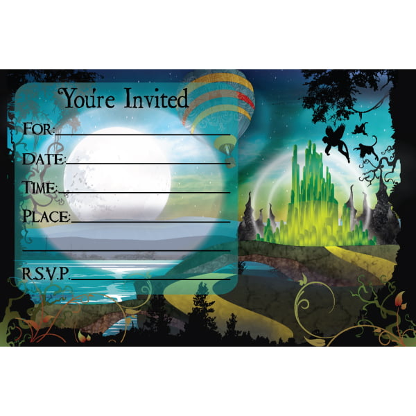 wizard of oz birthday party invitations ideas free printable