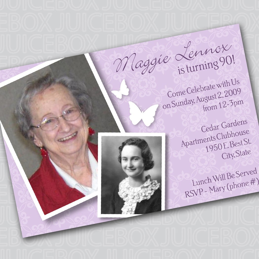 Religious 90th Birthday Invitation