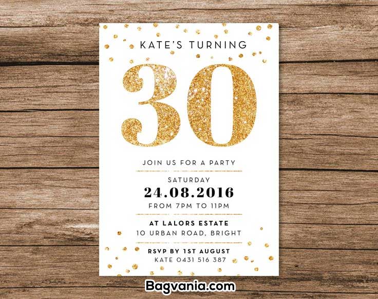 Free Printable 30th Birthday Invitations FREE Printable Birthday