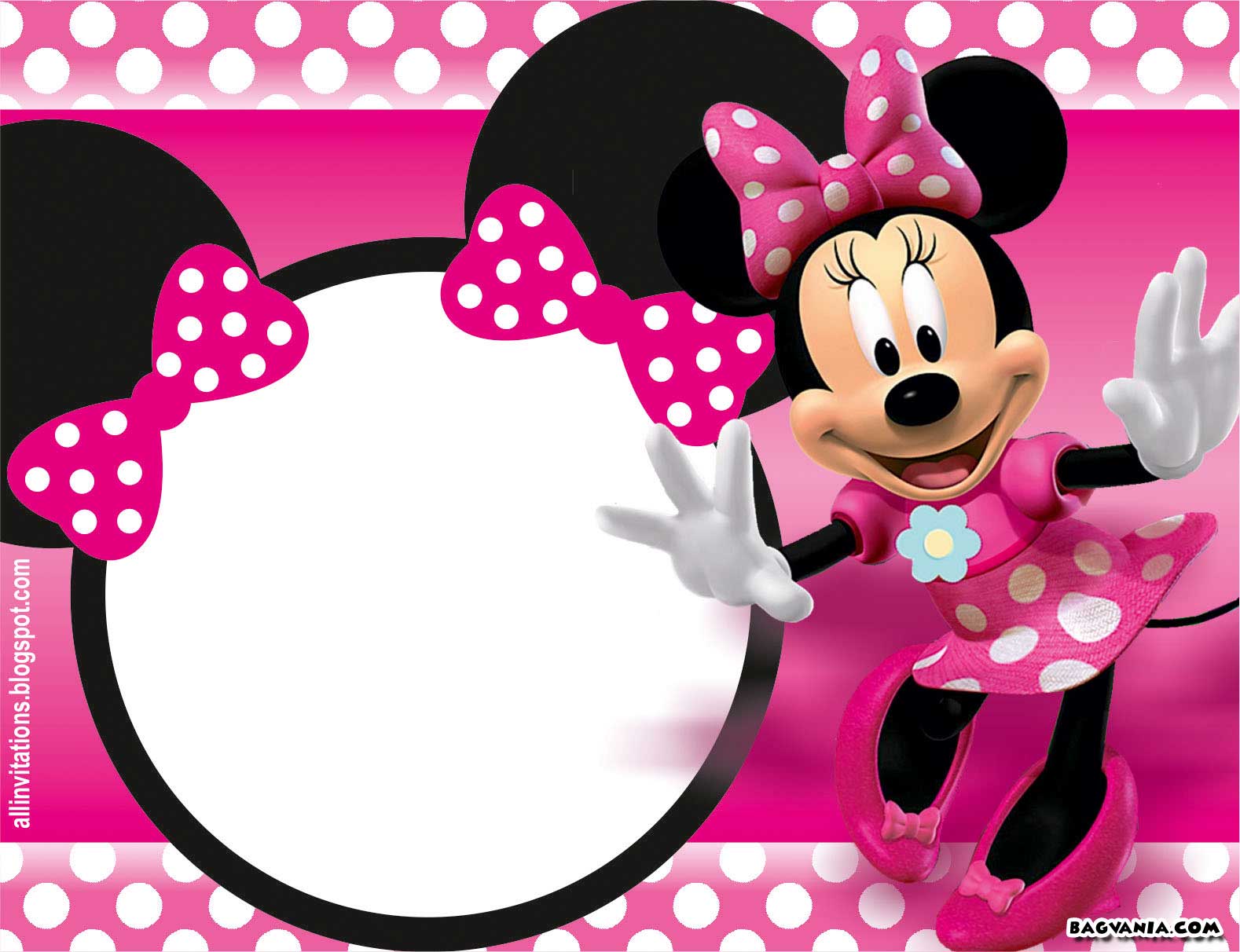Free Printable Minnie Mouse Birthday Invitations FREE Printable