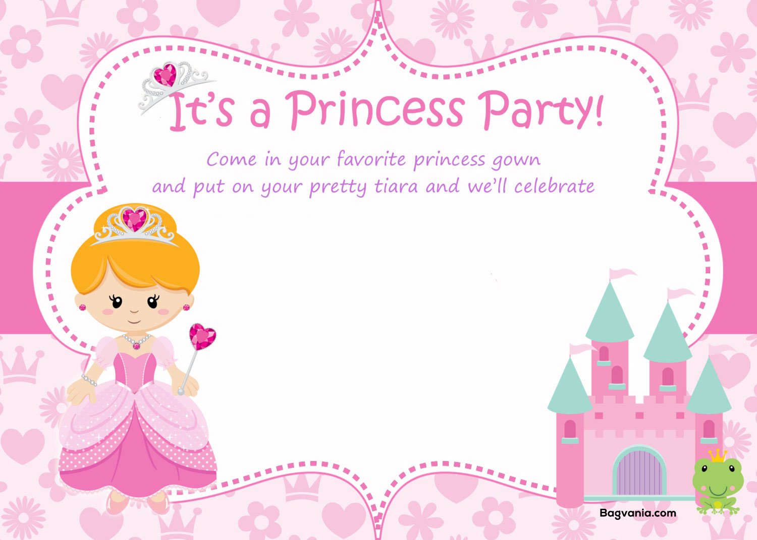 FREE Princess Birthday Invitations FREE Printable Birthday Invitation