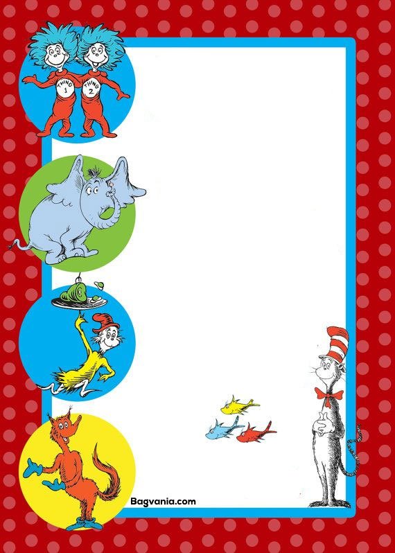 Dr. Seuss Birthday Invitations Printables FREE Printable Birthday