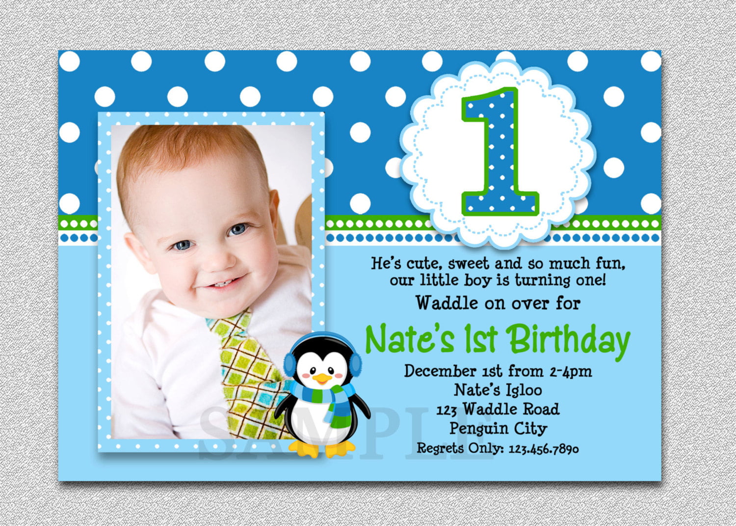 Free Printable 1st Birthday Invitations - UPDATED! 