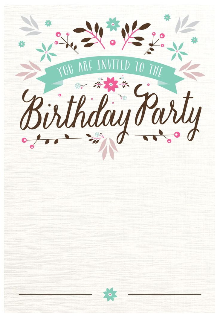 Free 18th Birthday Invitations Wording Free Printable Birthday Invitation Templates Bagvania