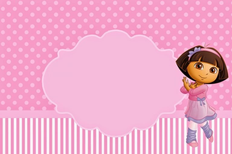 FREE 1st Dora Birthday Invitations Wording | FREE Printable Birthday ...