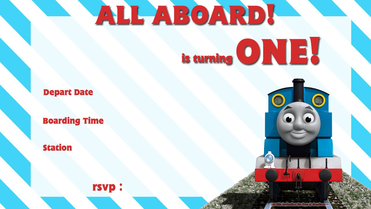 free printable train birthday invitations wording | free printable