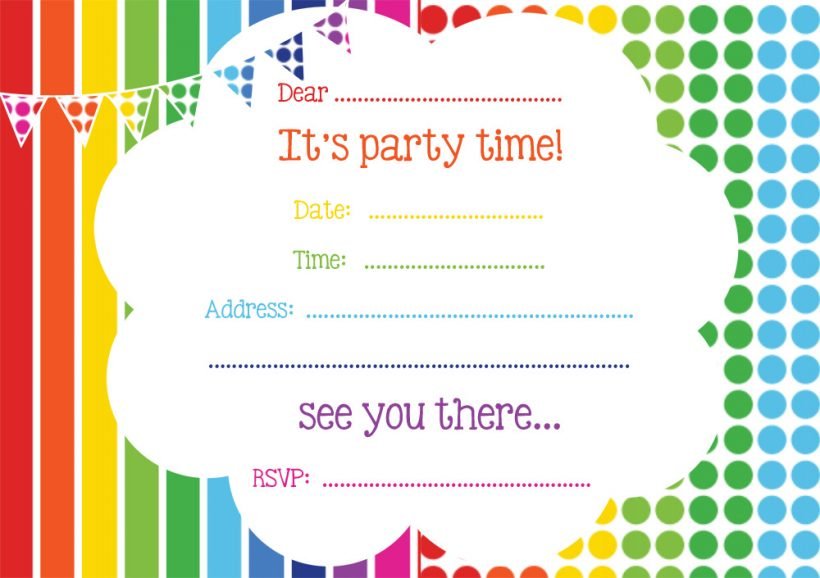 Free Printable Birthday Invitations Online | FREE Printable Birthday ...