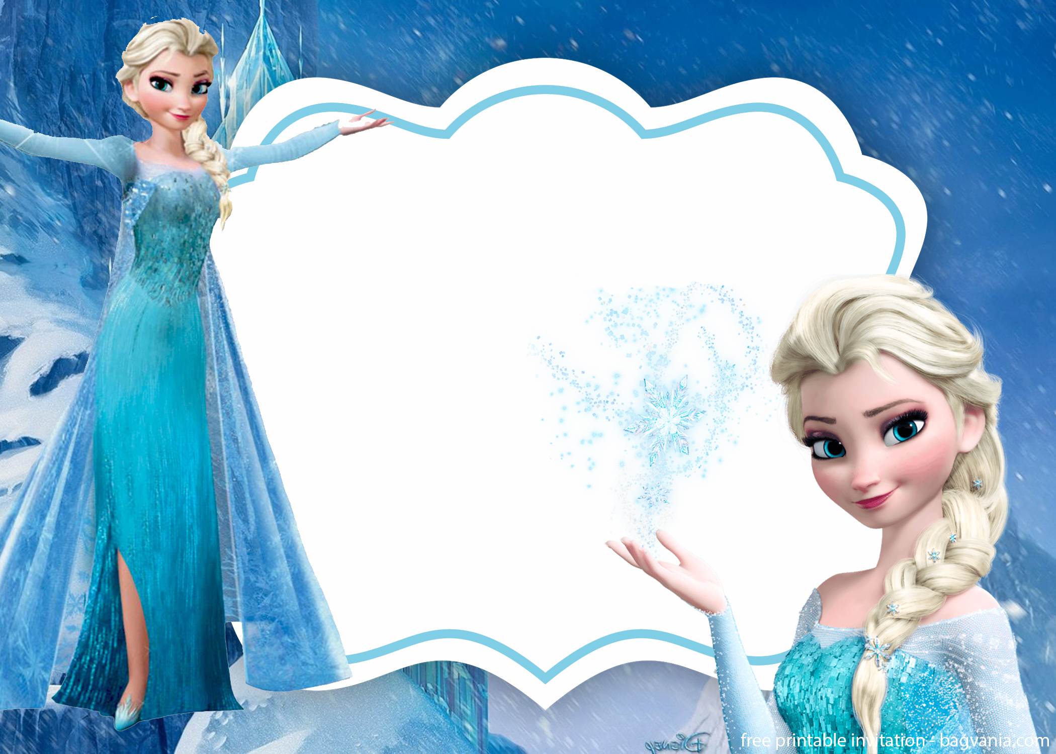 Free Frozen Birthday Invitation Templates For Word  FREE Intended For Frozen Birthday Card Template