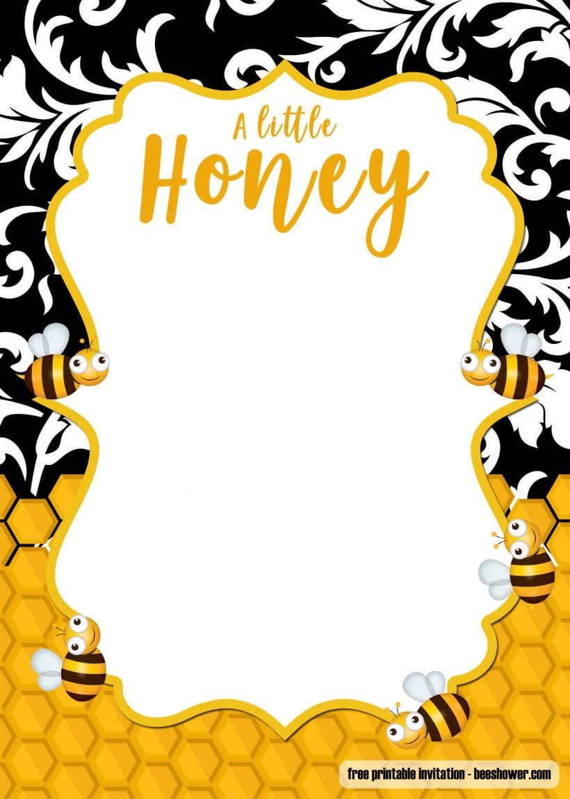 FREE Bee Baby Shower Invitations for A Mommy to Bee | Bagvania