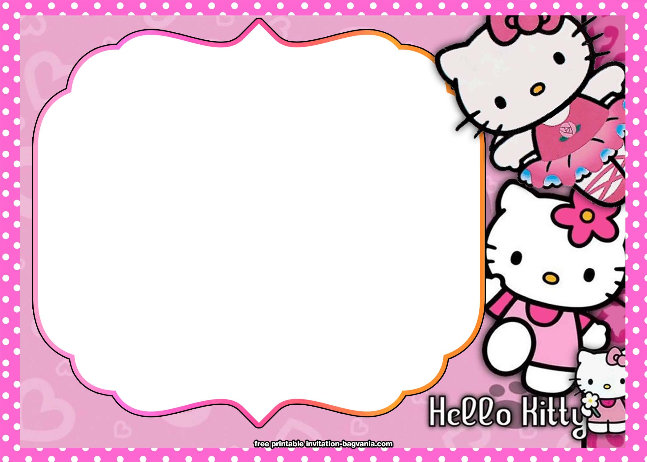 Free Hello Kitty Invitation Template