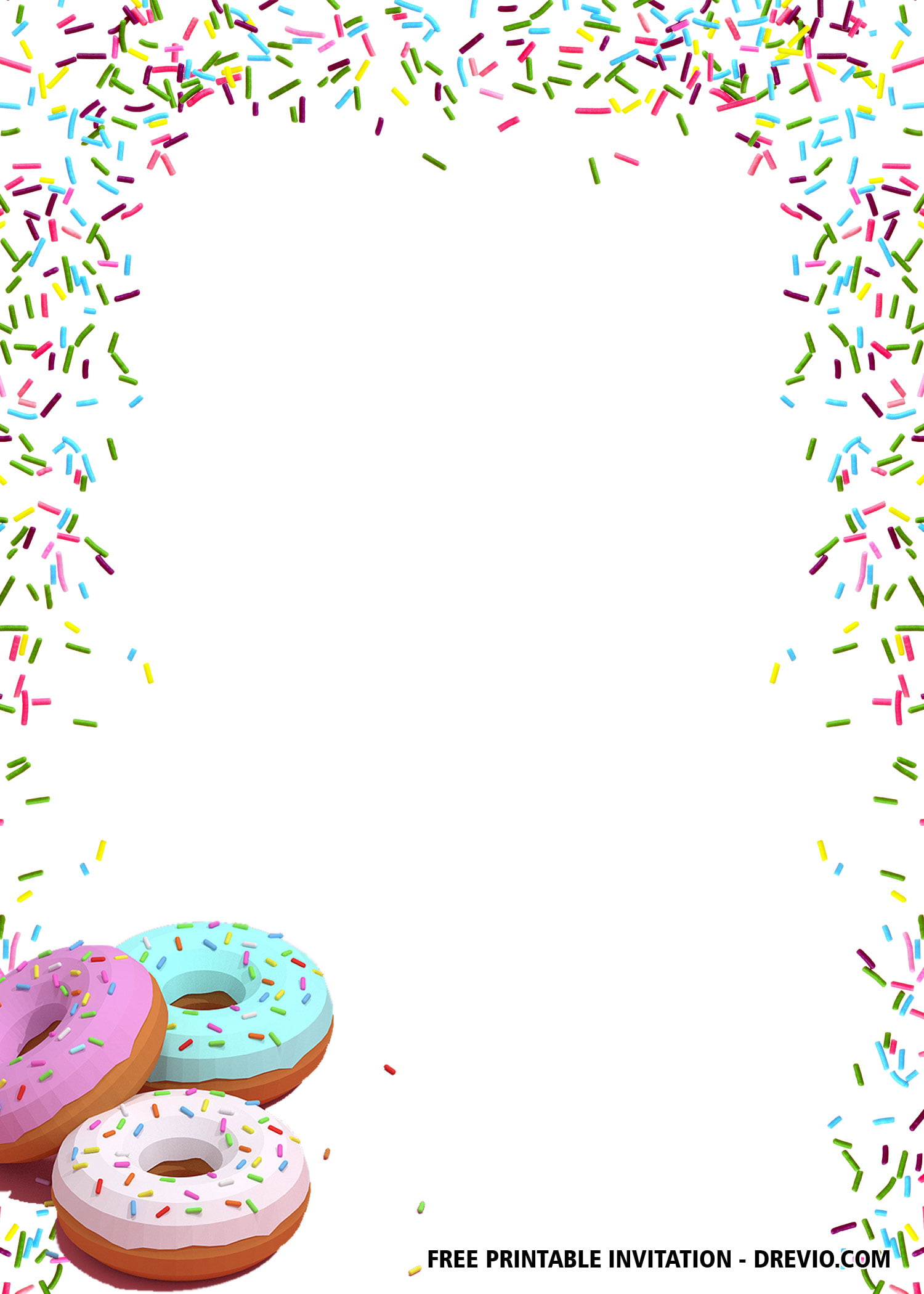 Free Donut Themed Birthday Invitation Templates Free Printable Birthday Invitation Templates Bagvania