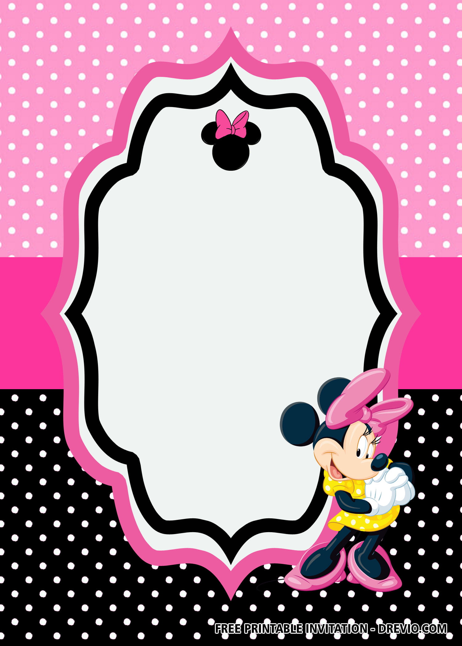 Free Minnie Mouse Pink Birthday Invitation Templates Free Printable Birthday Invitation Templates Bagvania