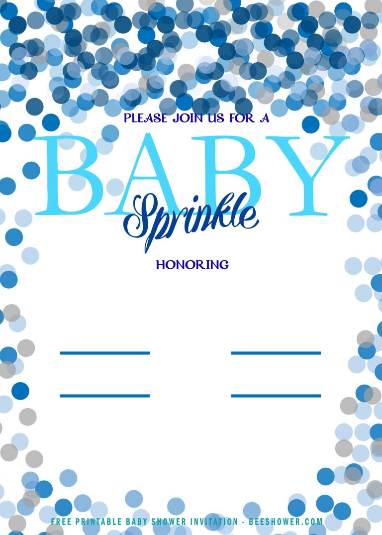 FREE Baby Boy Sprinkle Baby Shower Invitation Templates | FREE ...