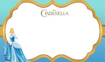 Free Printable Cinderella Templates With Landscape and Birthday Hat