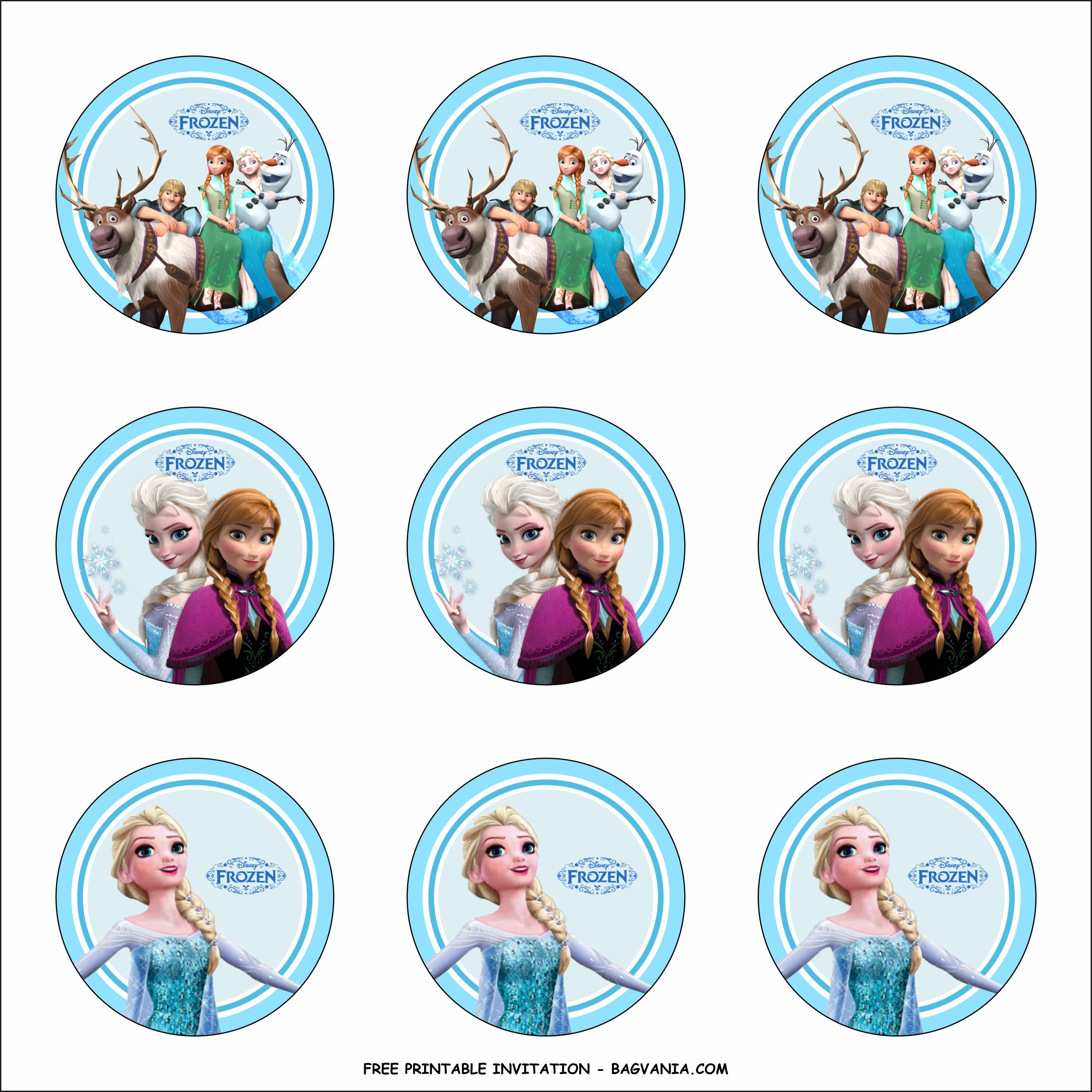 frozen free printable toppers oh my fiesta in english frozen cupcake