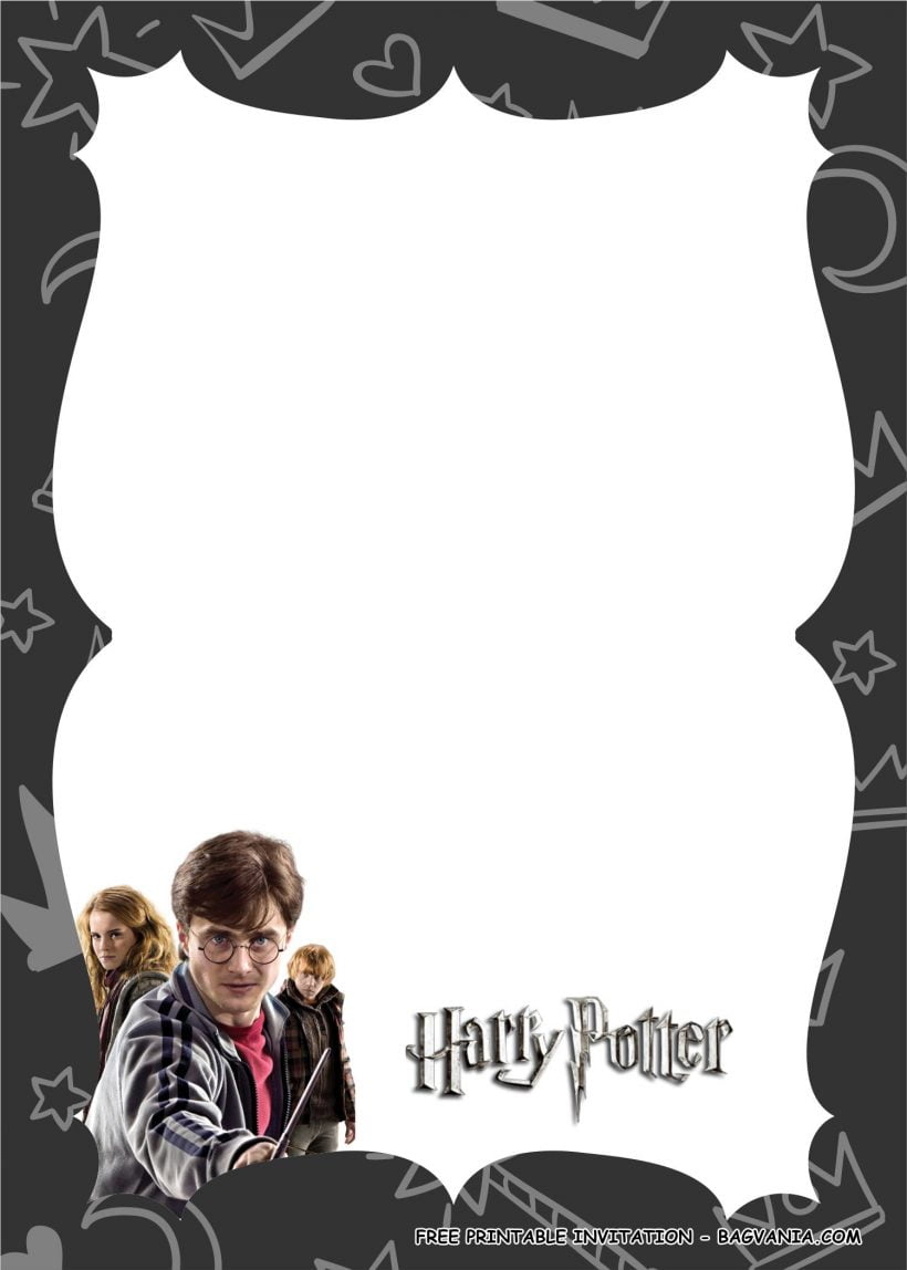 Free Printable Harry Potter Birthday Party Kits Template | FREE ...