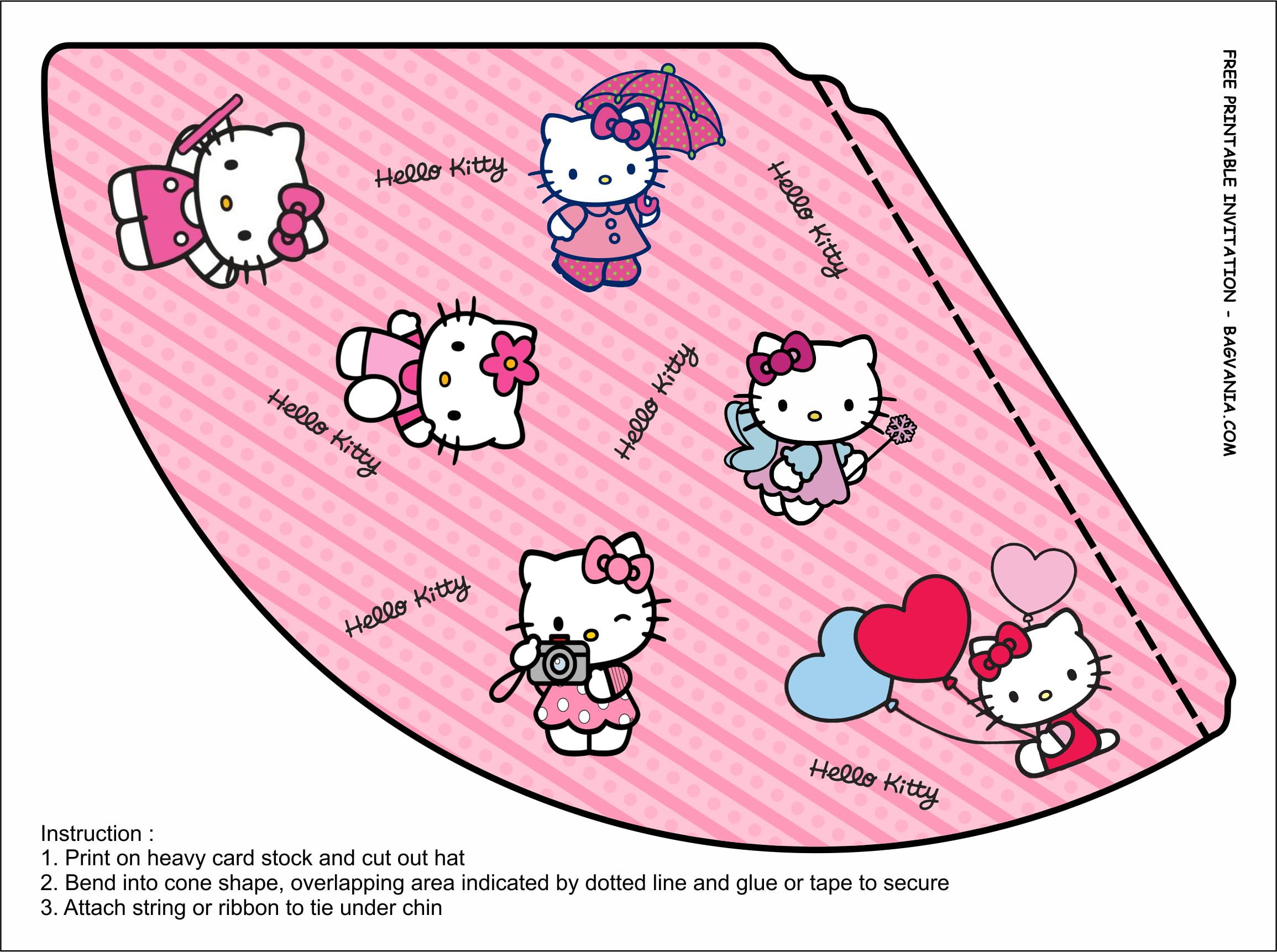 Free Printable Hello Kitty Birthday Party Kits Template Free Printable Birthday Invitation Templates Bagvania