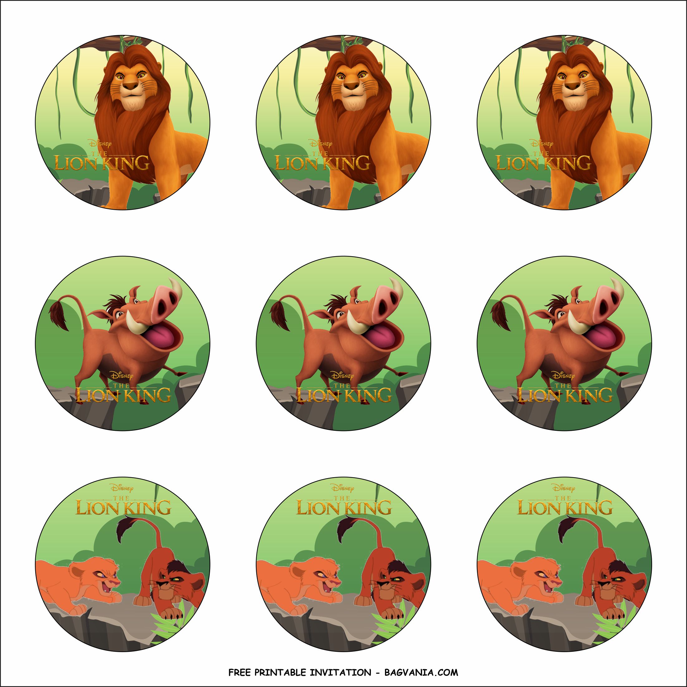 Free Printable Lion King Birthday Party Kits Template Free Printable Birthday Invitation Templates Bagvania