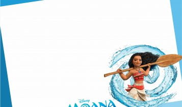 Free Printable Moana Birthday Party Kits With Landscape and Birthday Party Hat