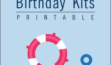 Free Printable Nautical Templates With Birthday Party Hat and Cupcake Topper