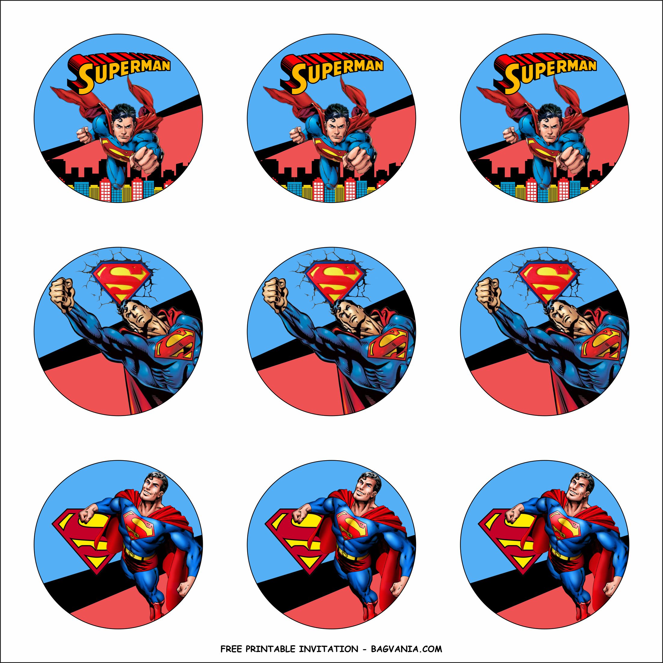 Superman logo cupcake topper | ideas.design.create