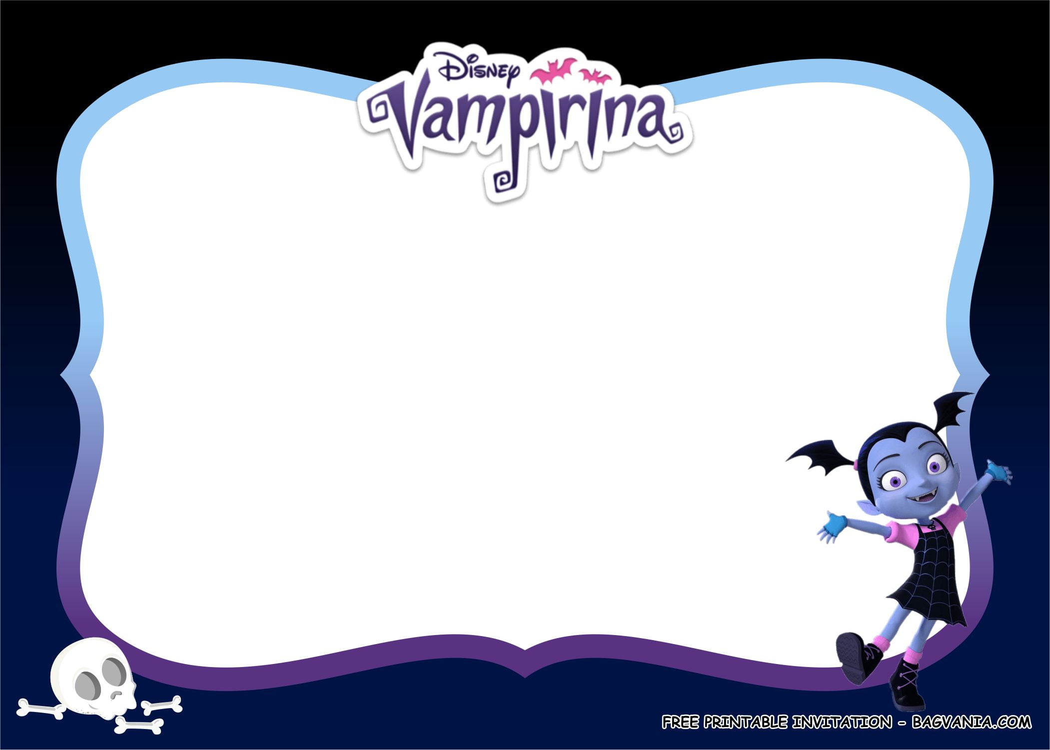 free printable) – vampirina birthday party kits template | free