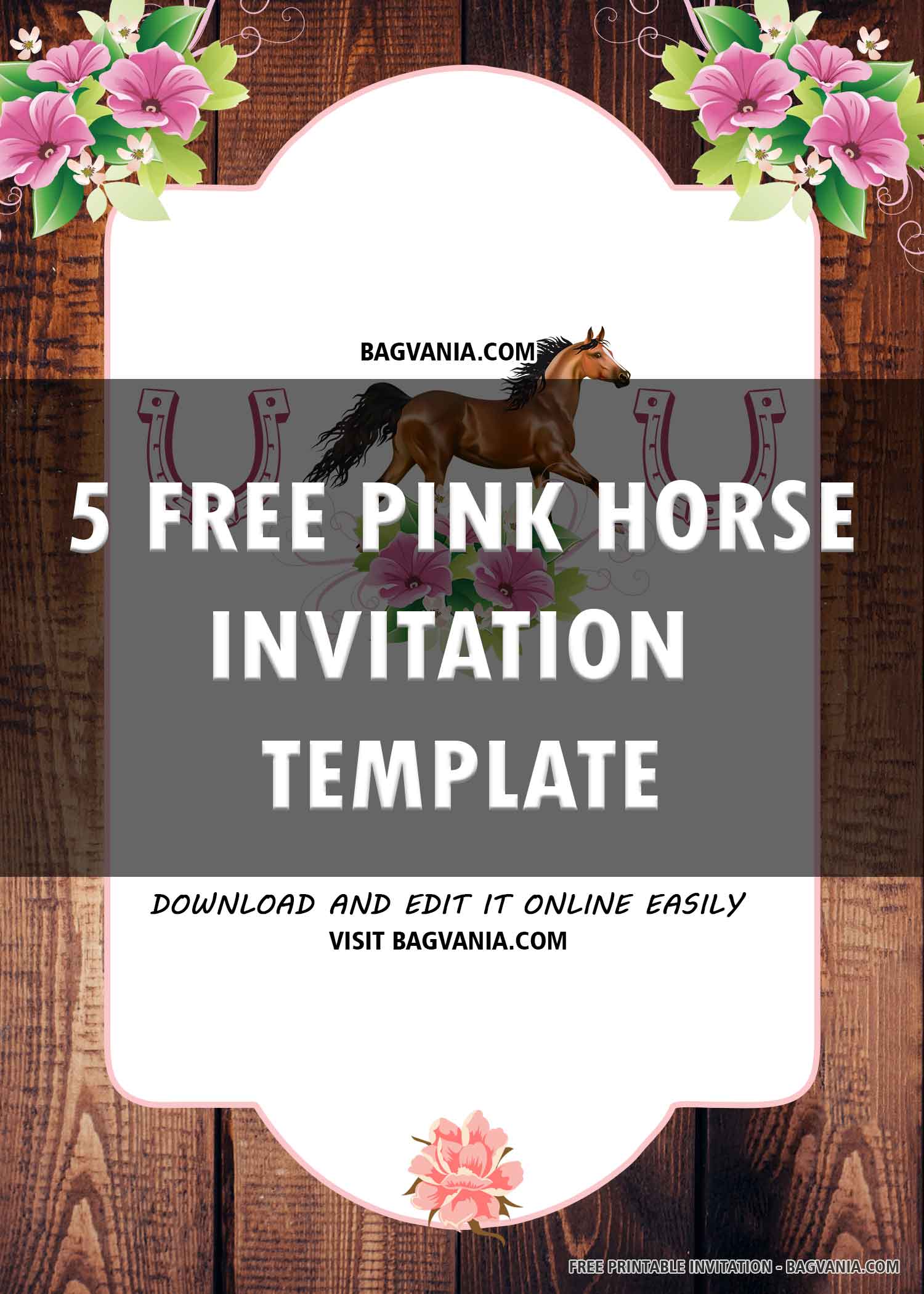 FREE Pink Horse with Title