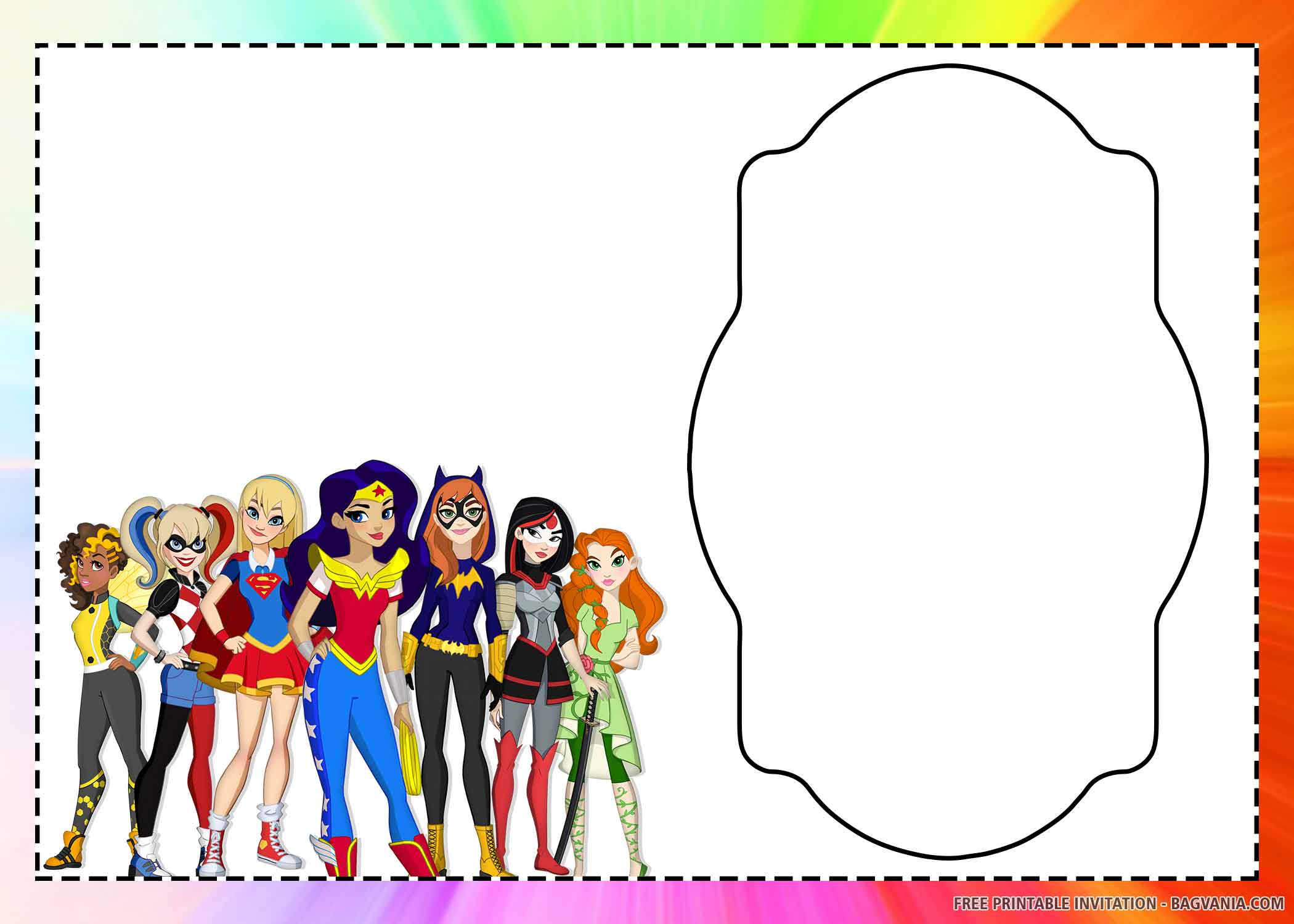 FREE Superhero with 6 superhero girls