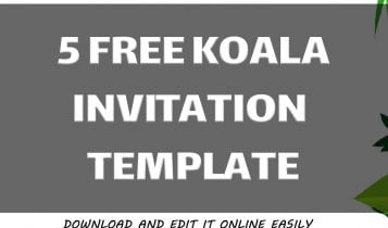 Free Printable Koala Templates With Blank Spaces and Colorful