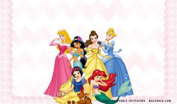 Free Disney Princess Templates With Pink Background
