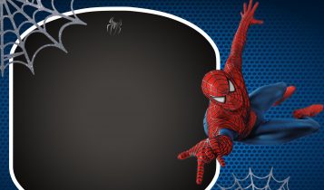 Free Printable Spiderman Templates With Landscape and Photo Frame