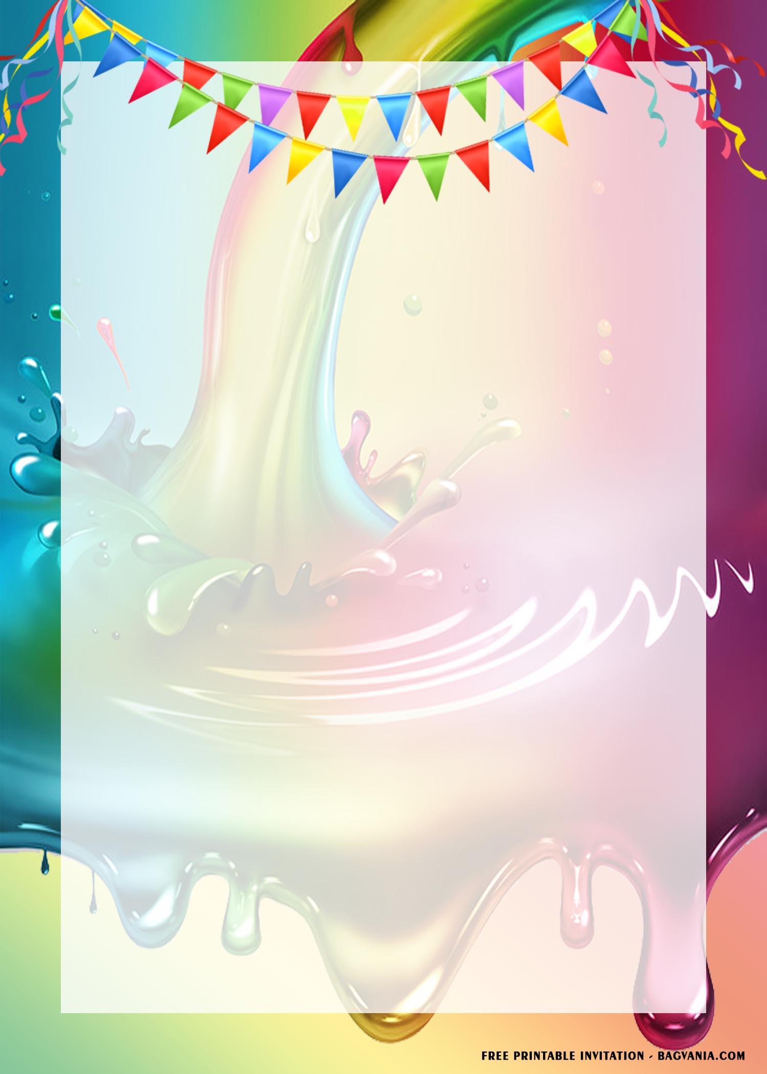 free printable) – slime birthday party invitation templates | free