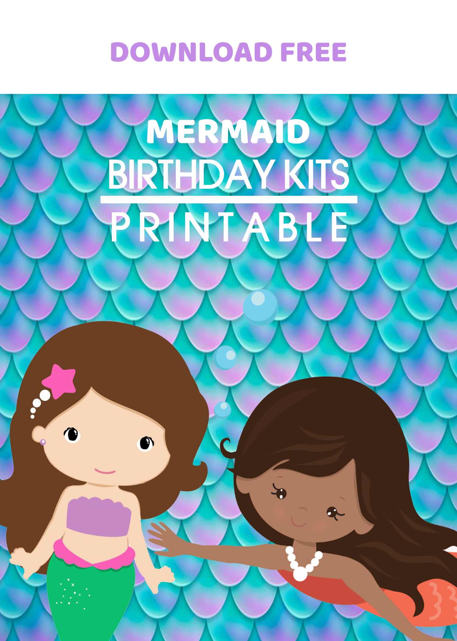 Free Printable Mermaid Birthday Invitation Templates With 