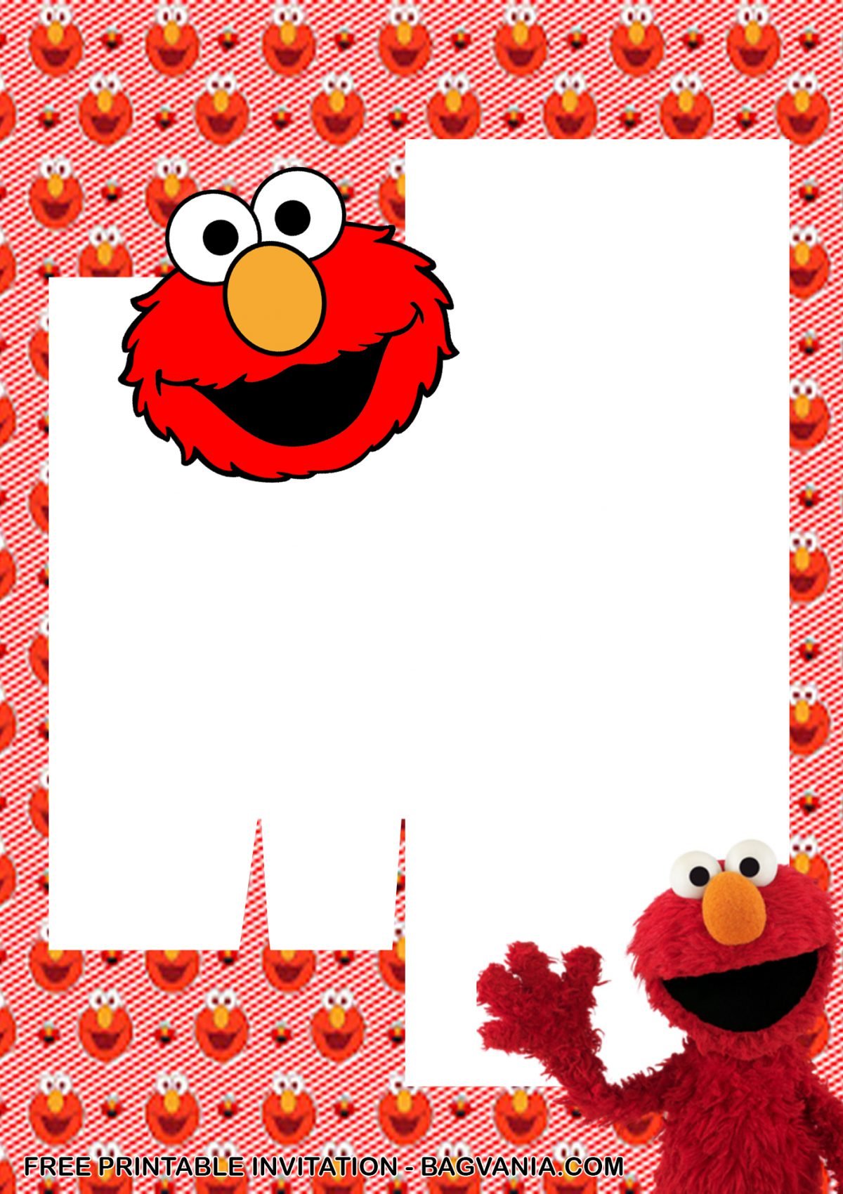 Free Printable Elmo Baby Shower Invitation Templates With Adorable Elmo Background